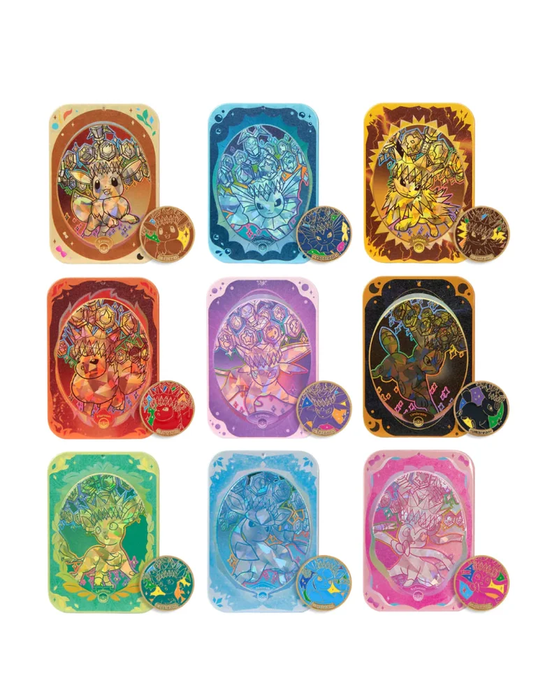 Pokemon TCG: Terastal Gathering Tin Collection Box Chinese - Sylveon (2 Boosters + 1 Tin + 1 Magnetic Metal Badge)